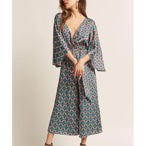 Plunging Culotte Jumpsuit forever 21